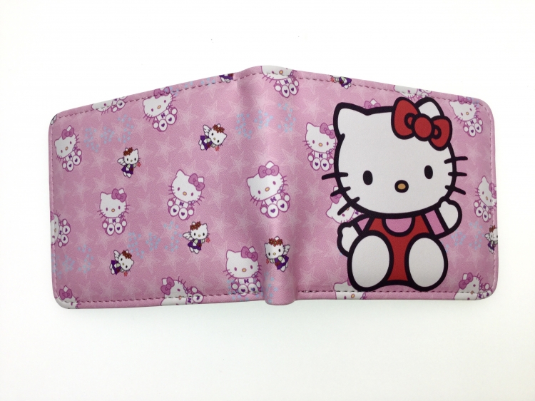 Hello Kitty Anime two fold  Short wallet 11X9.5CM 60G