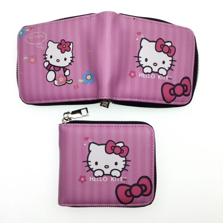 hello kitty Anime two fold  Short wallet 11X9.5CM 60G 