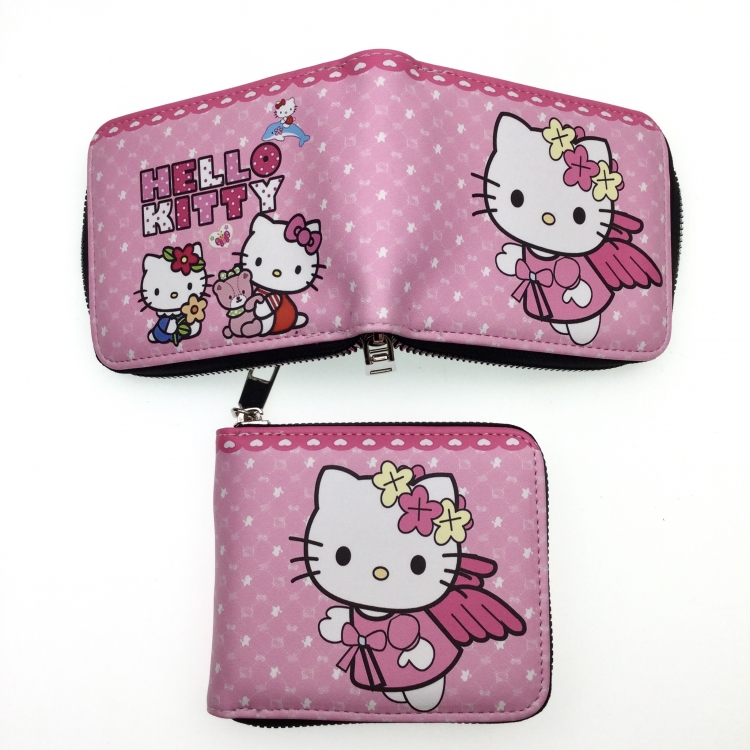 hello kitty Anime two fold  Short wallet 11X9.5CM 60G 