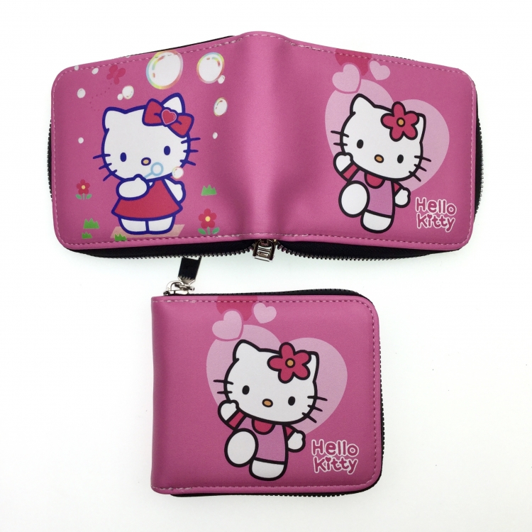 hello kitty Anime two fold  Short wallet 11X9.5CM 60G 