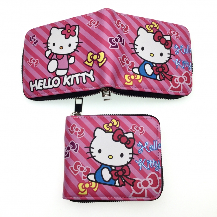 hello kitty Anime two fold  Short wallet 11X9.5CM 60G 