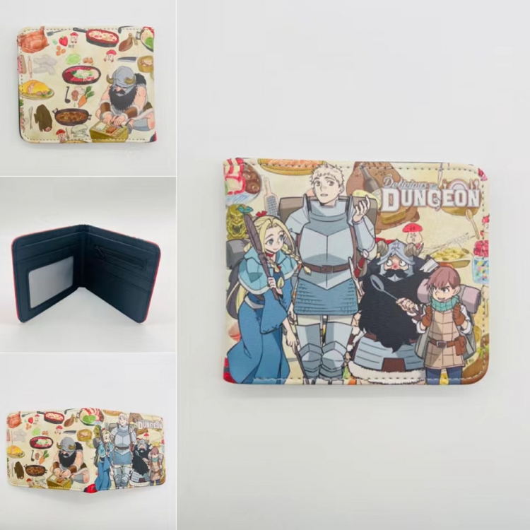 Delicious in Dungeon Full color Two fold short card case wallet 11X9.5CM