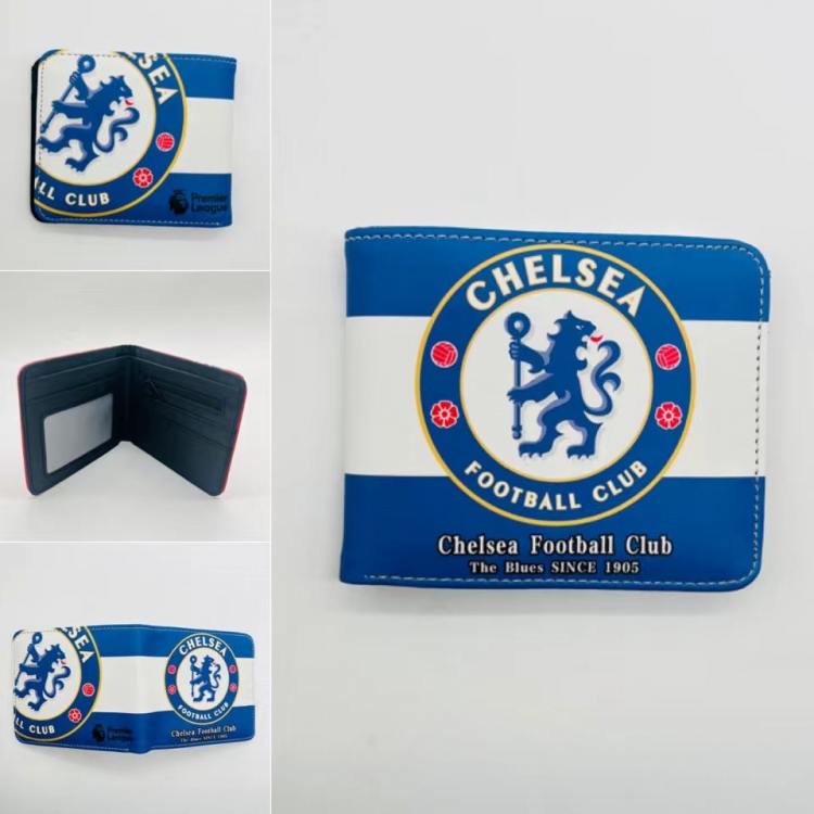 Chelsea Full color Two fold short card case wallet 11X9.5CM