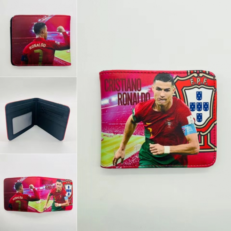 Cristiano Ronaldo Full color Two fold short card case wallet 11X9.5CM