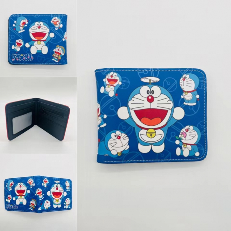 Doraemon Full color Two fold short card case wallet 11X9.5CM