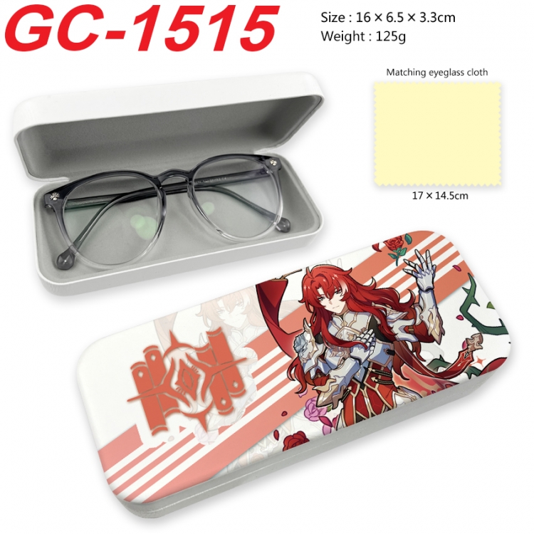 Honkai: Star Rail Anime UV printed PU leather material glasses case 16X6.5X3.3cm