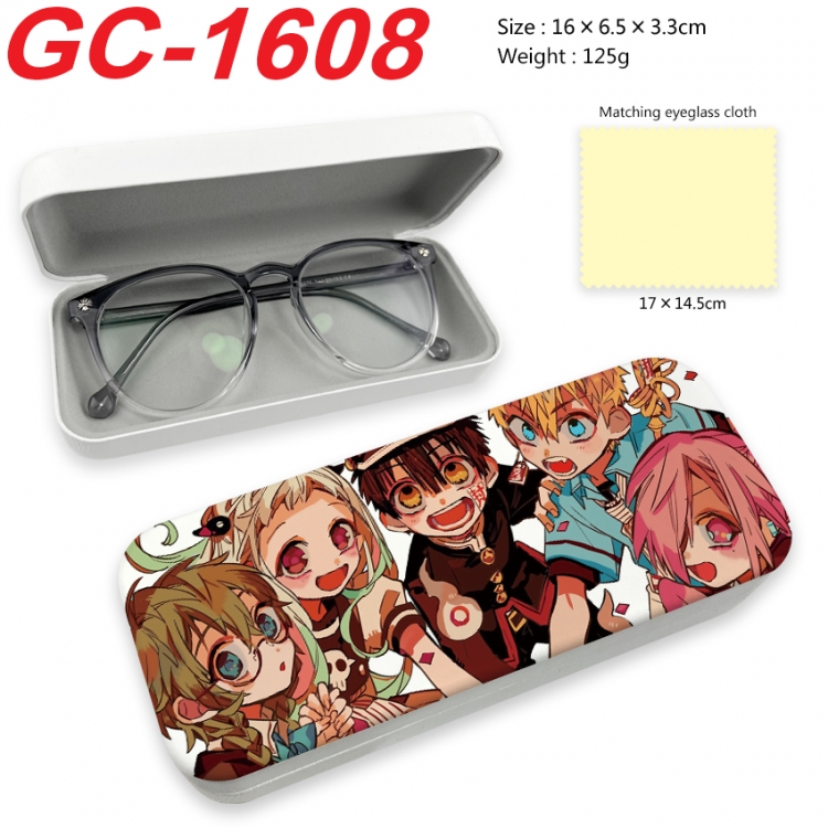 Toilet-bound Hanako-kun Anime UV printed PU leather material glasses case 16X6.5X3.3cm