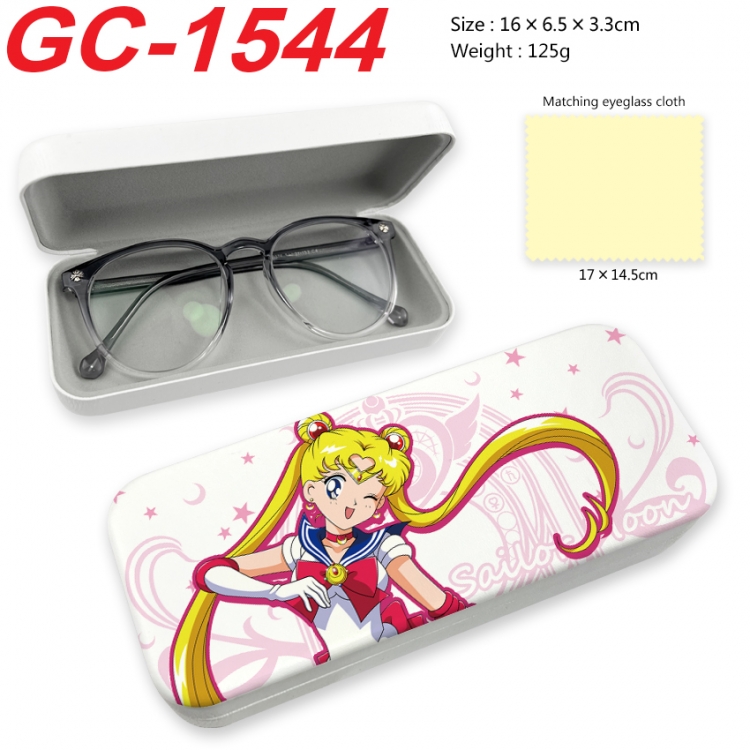 sailormoon Anime UV printed PU leather material glasses case 16X6.5X3.3cm