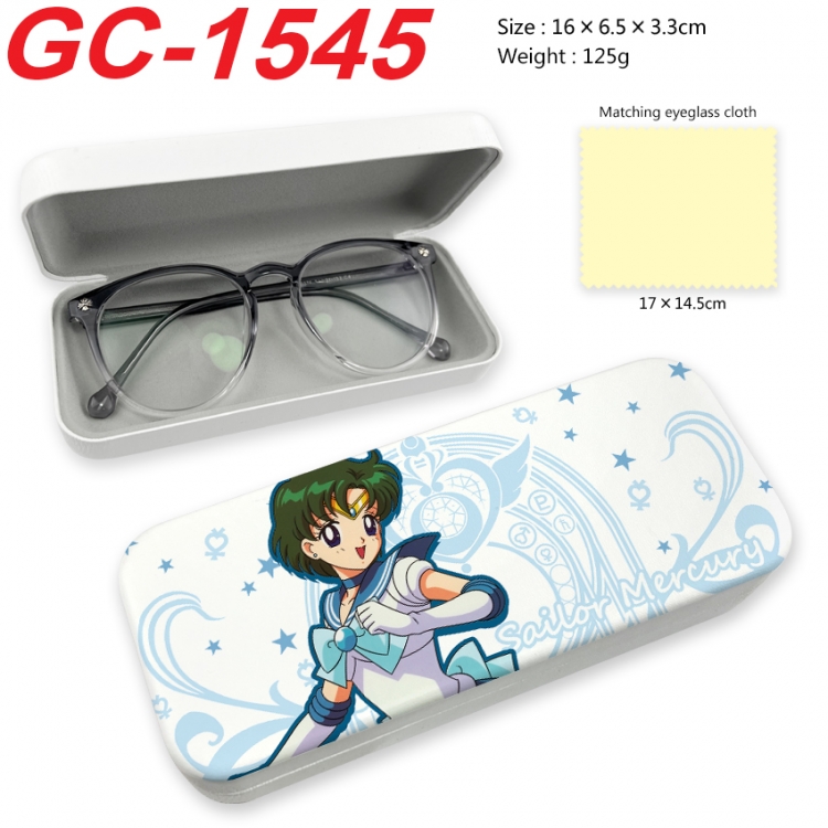 sailormoon Anime UV printed PU leather material glasses case 16X6.5X3.3cm