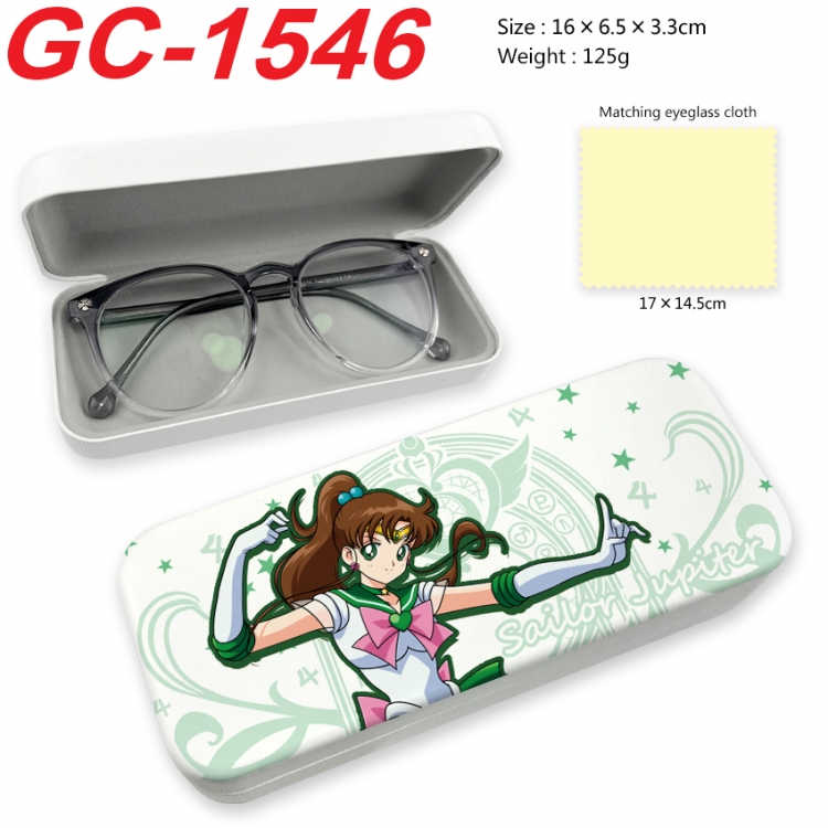 sailormoon Anime UV printed PU leather material glasses case 16X6.5X3.3cm