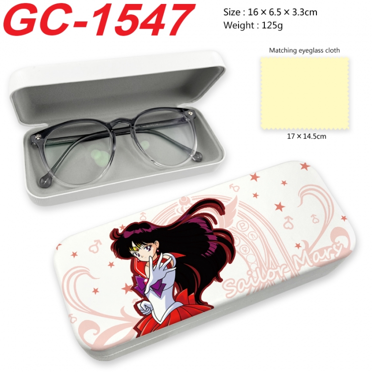 sailormoon Anime UV printed PU leather material glasses case 16X6.5X3.3cm