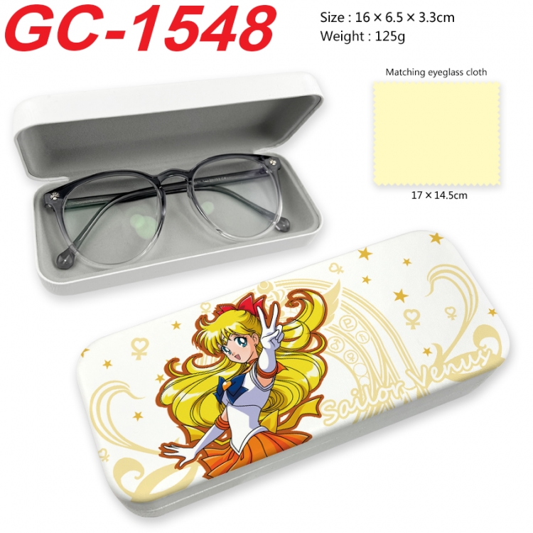 sailormoon Anime UV printed PU leather material glasses case 16X6.5X3.3cm