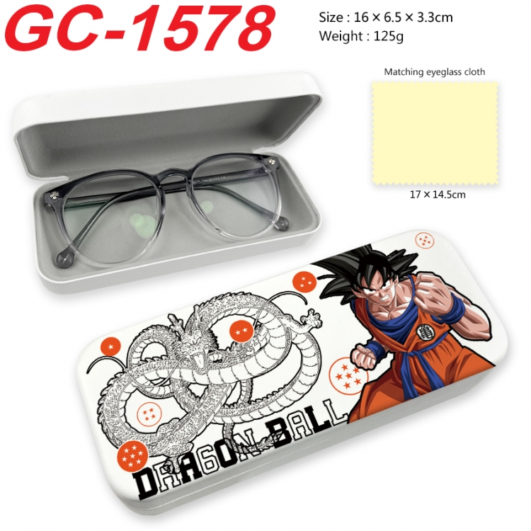  DRAGON BALL Anime UV printed PU leather material glasses case 16X6.5X3.3cm