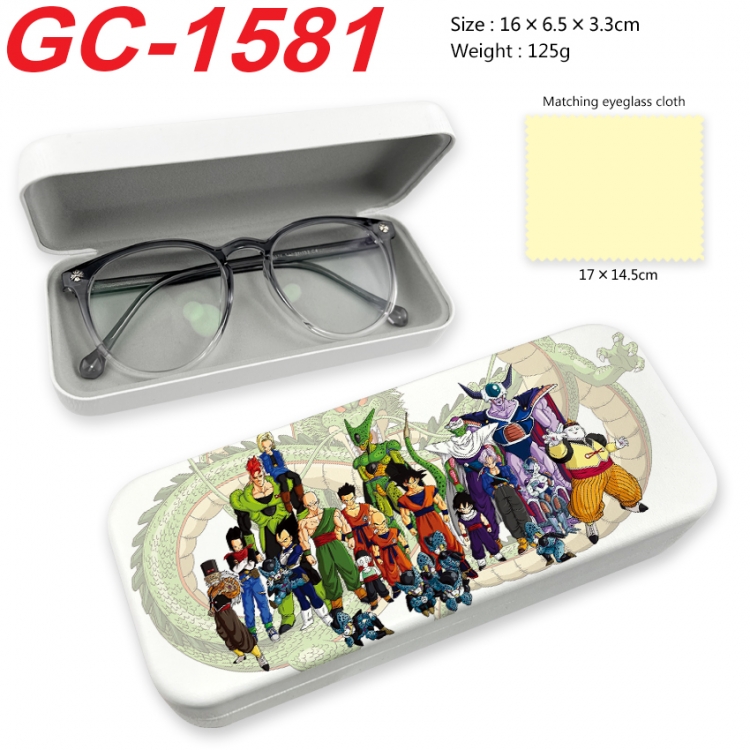  DRAGON BALL Anime UV printed PU leather material glasses case 16X6.5X3.3cm