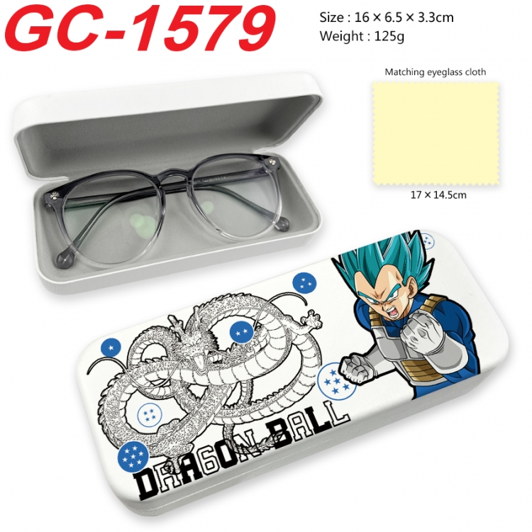  DRAGON BALL Anime UV printed PU leather material glasses case 16X6.5X3.3cm