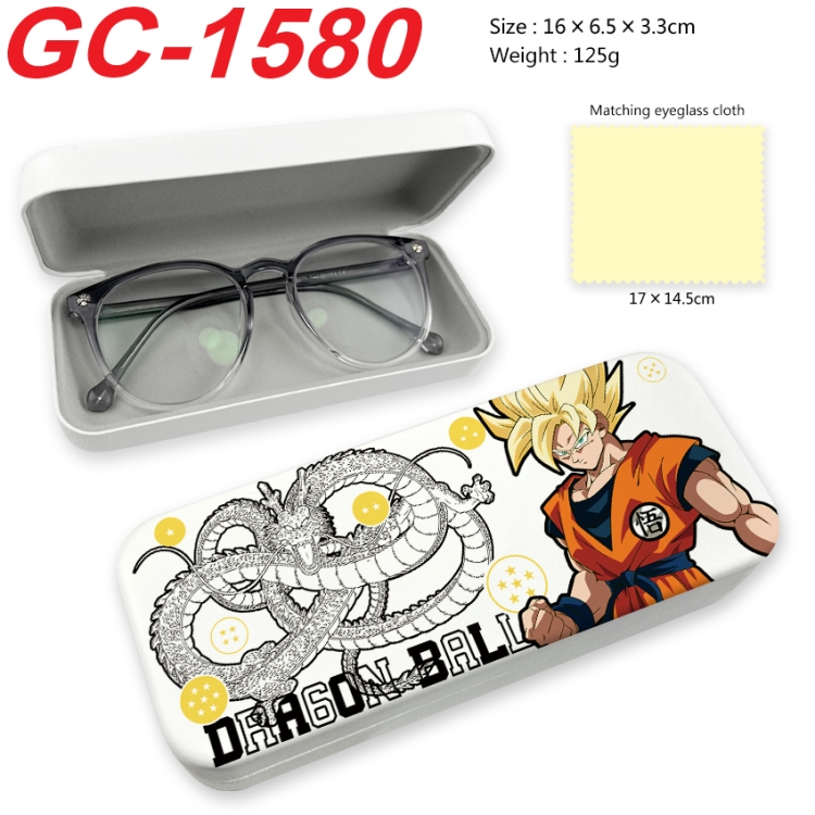  DRAGON BALL Anime UV printed PU leather material glasses case 16X6.5X3.3cm