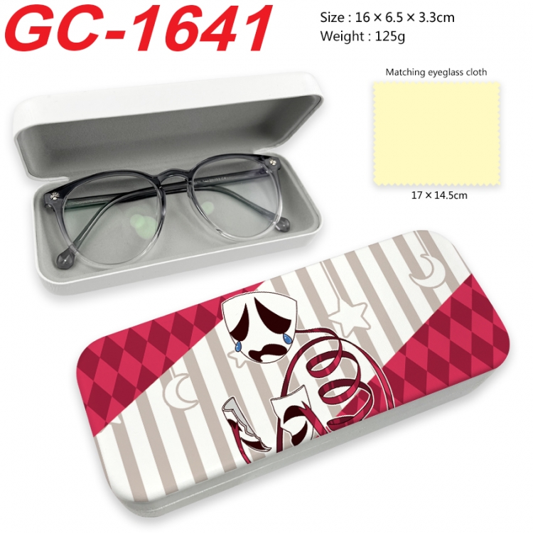 The Amazing Digital Circus Anime UV printed PU leather material glasses case 16X6.5X3.3cm