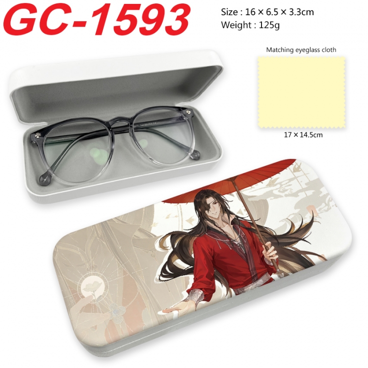 Heaven Official's Blessing Anime UV printed PU leather material glasses case 16X6.5X3.3cm