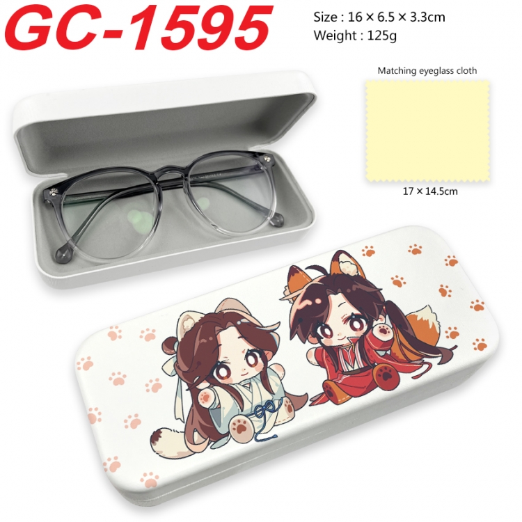 Heaven Official's Blessing Anime UV printed PU leather material glasses case 16X6.5X3.3cm