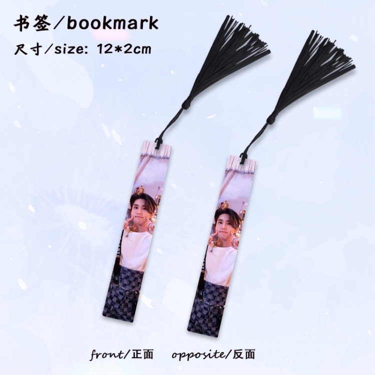 straykids Anime full-color printed metal bookmark stationery accessories 12X2CM price for 5 pcs