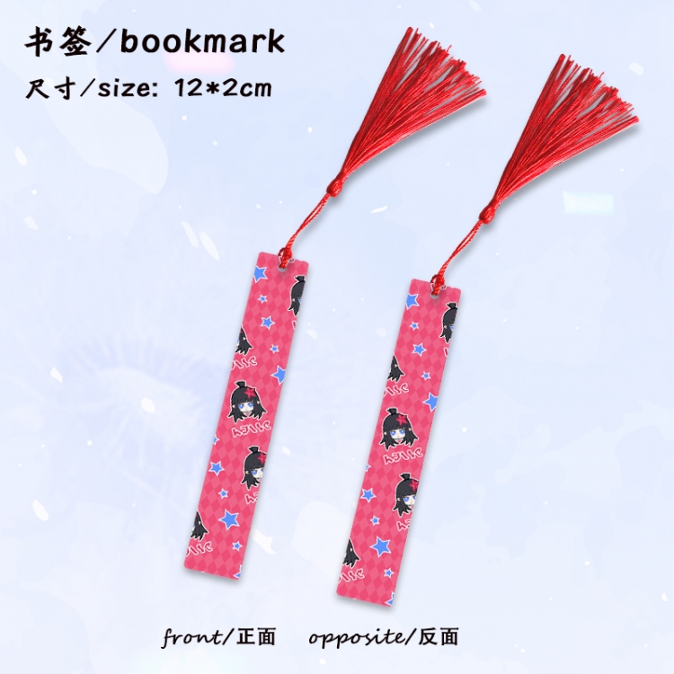 AOTU Anime full-color printed metal bookmark stationery accessories 12X2CM price for 5 pcs