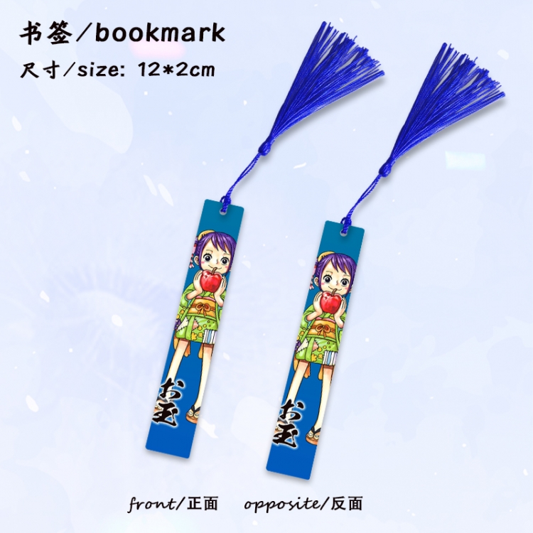 One Piece Anime full-color printed metal bookmark stationery accessories 12X2CM price for 5 pcs