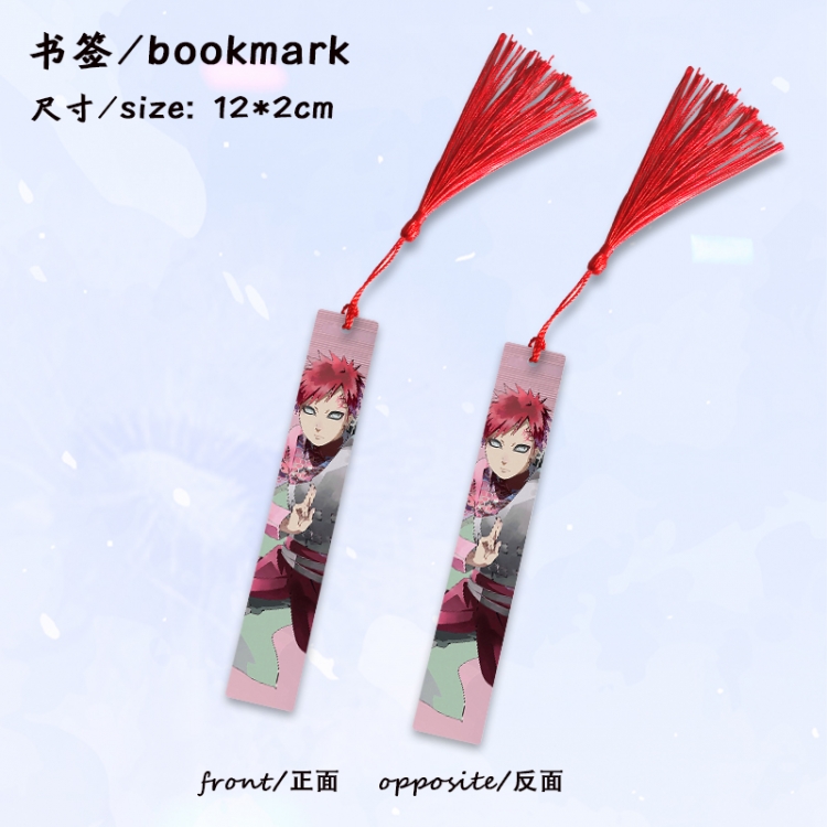  Naruto Anime full-color printed metal bookmark stationery accessories 12X2CM price for 5 pcs