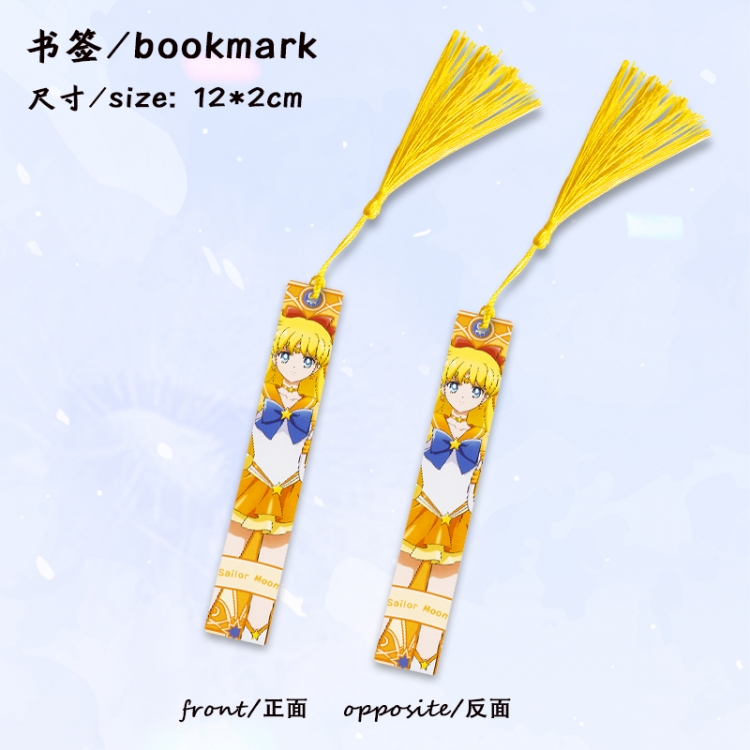  sailormoon Anime full-color printed metal bookmark stationery accessories 12X2CM price for 5 pcs