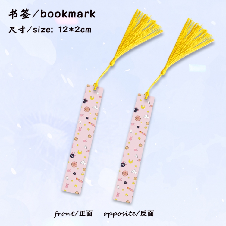 sailormoon Anime full-color printed metal bookmark stationery accessories 12X2CM price for 5 pcs