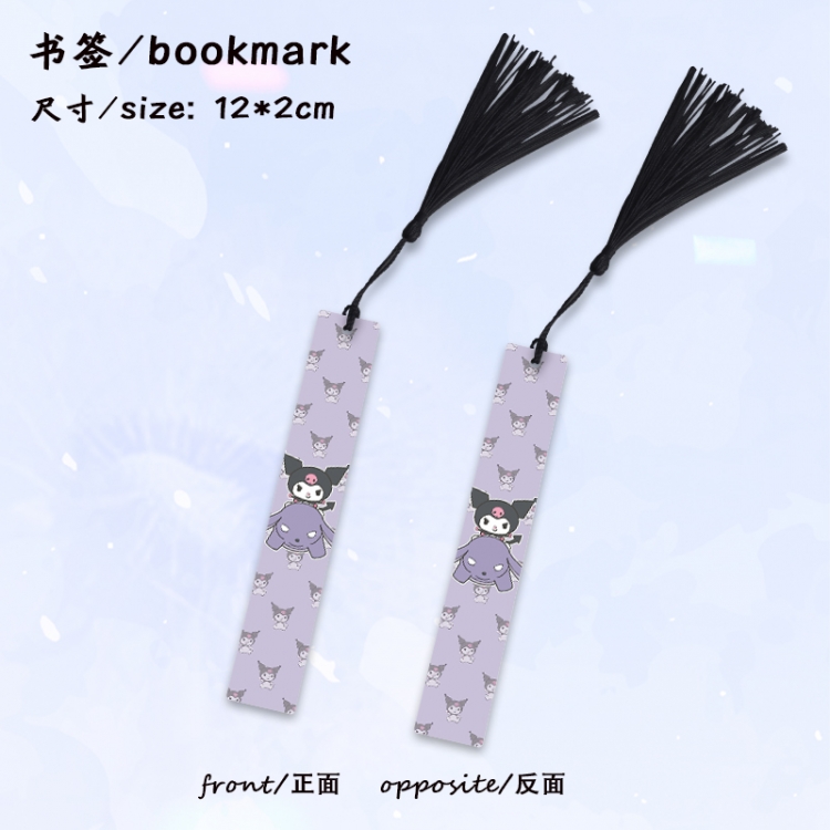 sanrio cartoon full-color printed metal bookmark stationery accessories 12X2CM price for 5 pcs