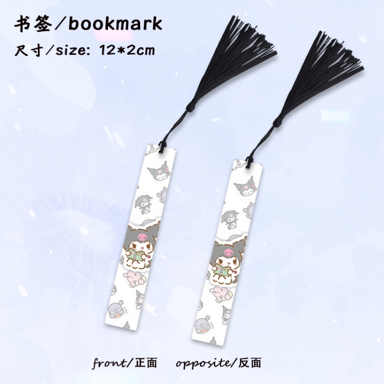 sanrio cartoon full-color printed metal bookmark stationery accessories 12X2CM price for 5 pcs