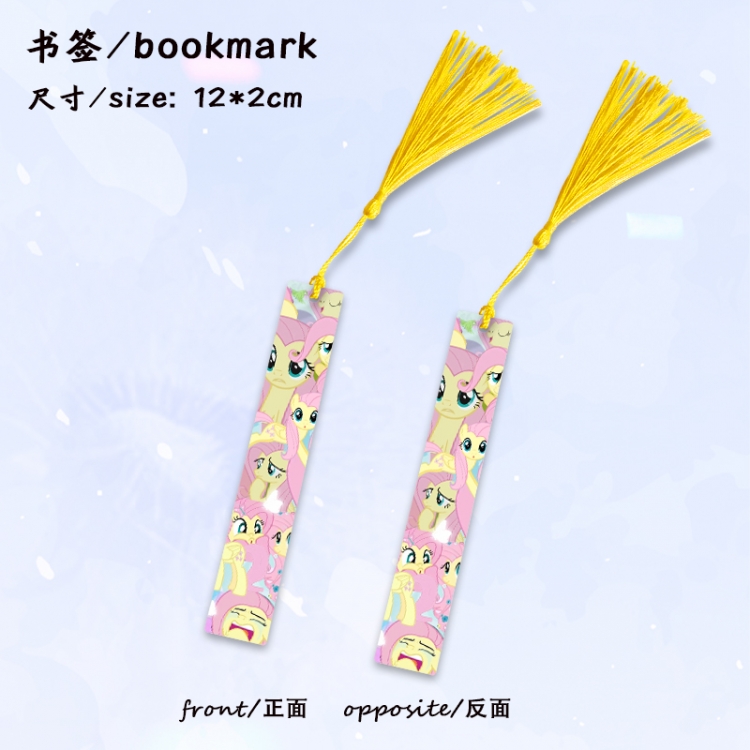 My Little Pony Anime full-color printed metal bookmark stationery accessories 12X2CM price for 5 pcs