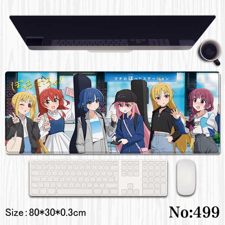 BOCCHI THE ROCK! Anime peripheral computer mouse pad office desk pad multifunctional pad 80X30X0.3cm