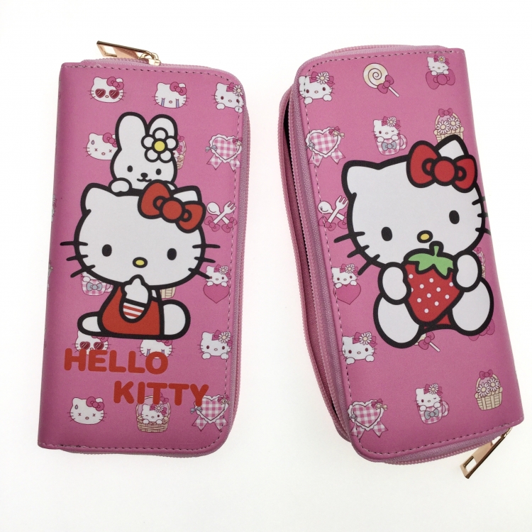 hello kitty Full Color Printing Long section Zipper Wallet Purse