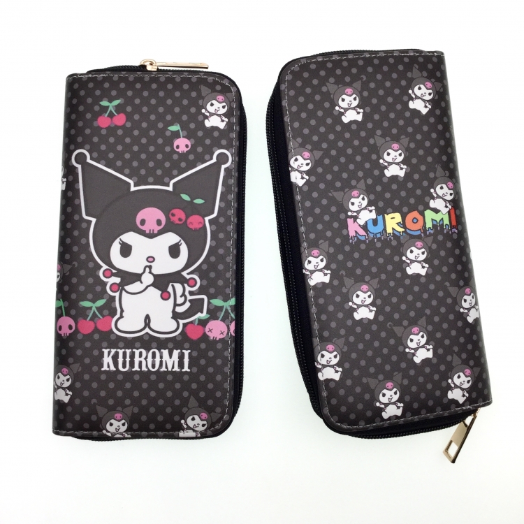 Kuromi Full Color Printing Long section Zipper Wallet Purse