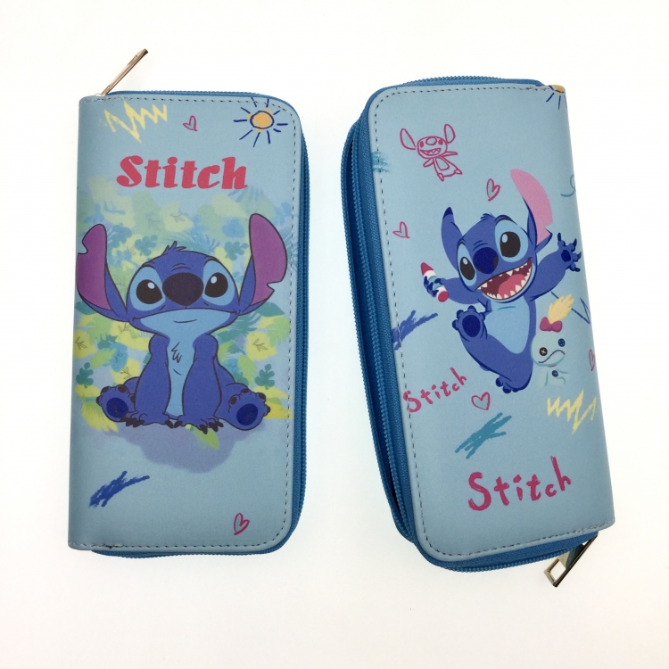 Lilo & Stitch Full Color Printing Long section Zipper Wallet Purse