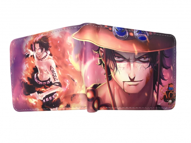 One Piece Anime two fold  Short wallet 11X9.5CM 60G 