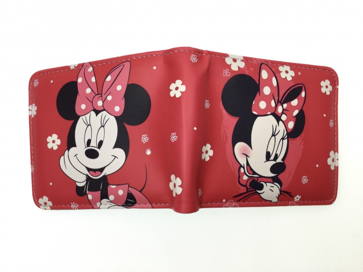 Mickey Anime two fold  Short wallet 11X9.5CM 60G 