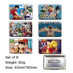 One Piece Anime square tinplat...