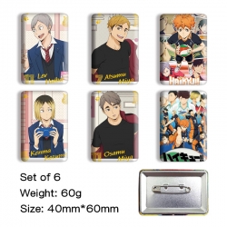 Haikyuu!! Anime square tinplat...