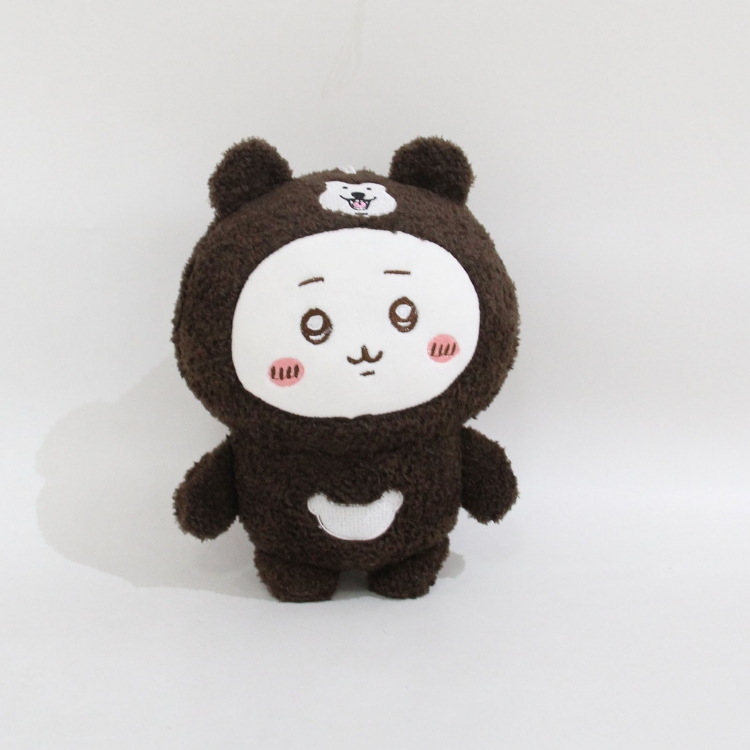 Self deprecating bear Wool+PP cotton plush doll toy 20x16x8cm