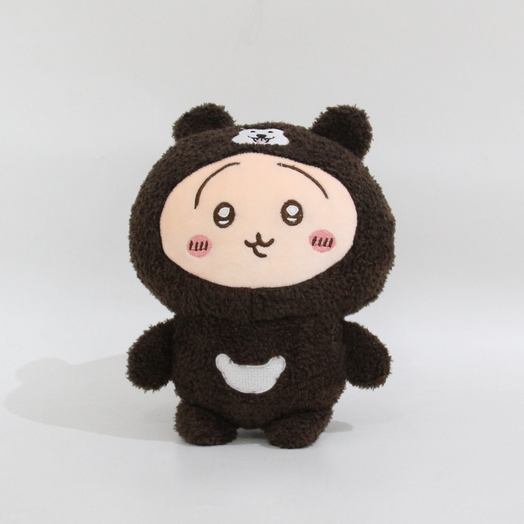 Self deprecating bear Wool+PP cotton plush doll toy 20x16x8cm