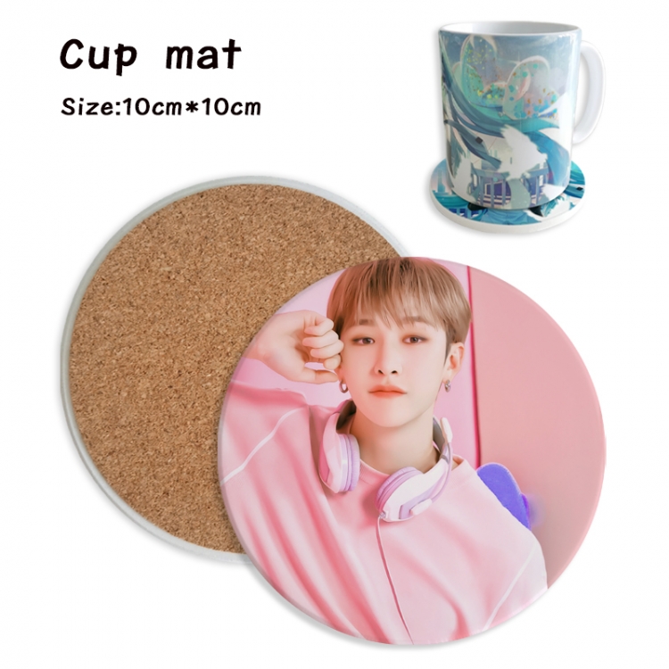 straykids Anime ceramic water absorbing and heat insulating coasters  price for 5 pcs