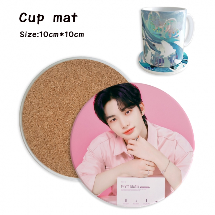 straykids Anime ceramic water absorbing and heat insulating coasters  price for 5 pcs