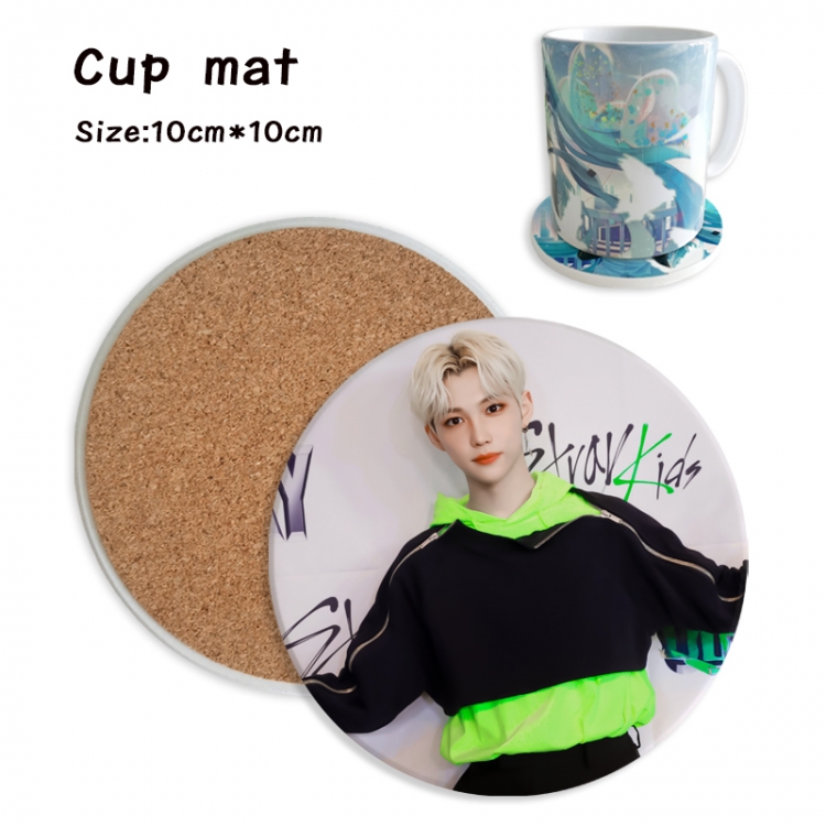 straykids Anime ceramic water absorbing and heat insulating coasters  price for 5 pcs