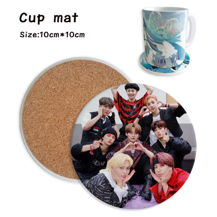 straykids Anime ceramic water absorbing and heat insulating coasters  price for 5 pcs