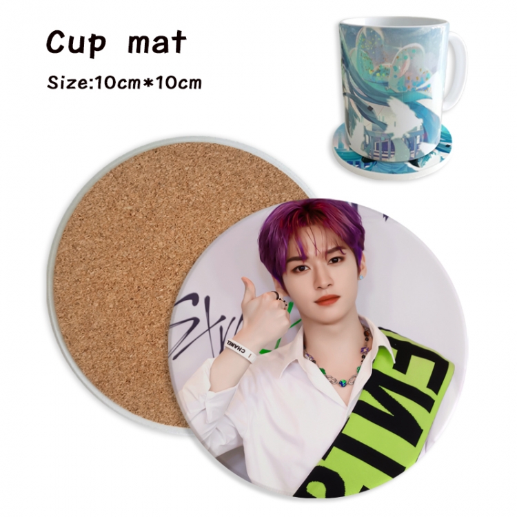 straykids Anime ceramic water absorbing and heat insulating coasters  price for 5 pcs