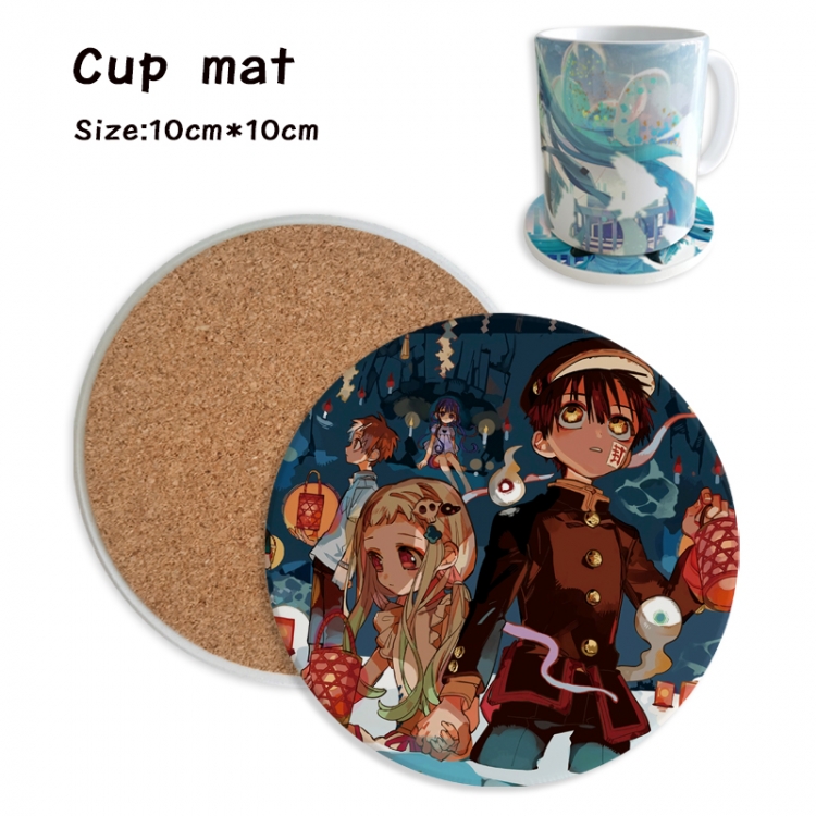 Toilet-bound Hanako-kun Anime ceramic water absorbing and heat insulating coasters price for 5 pcs