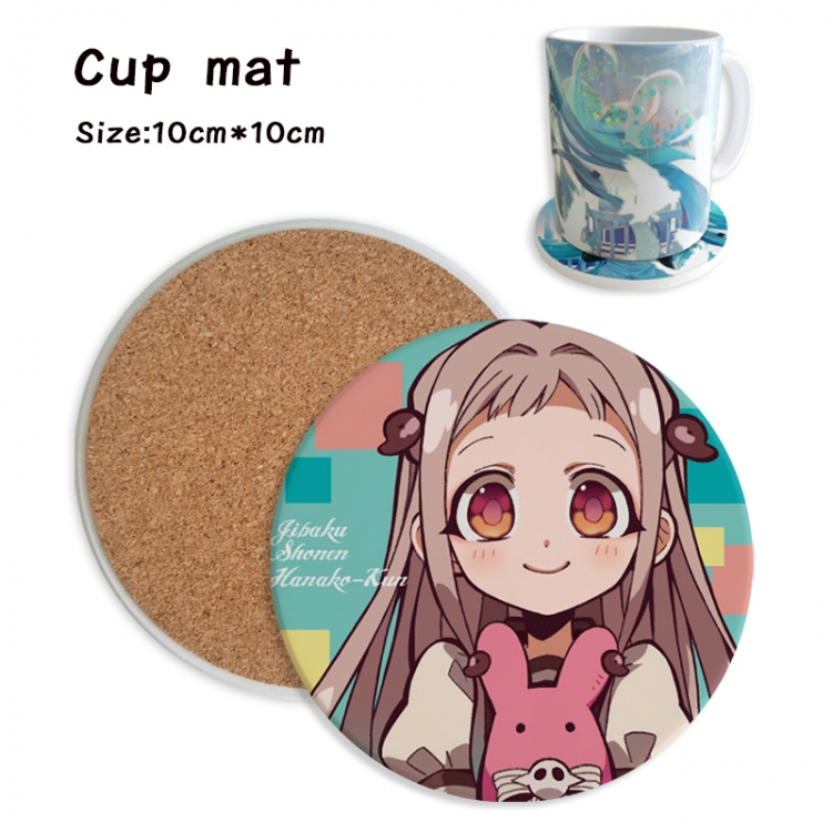 Toilet-bound Hanako-kun Anime ceramic water absorbing and heat insulating coasters price for 5 pcs