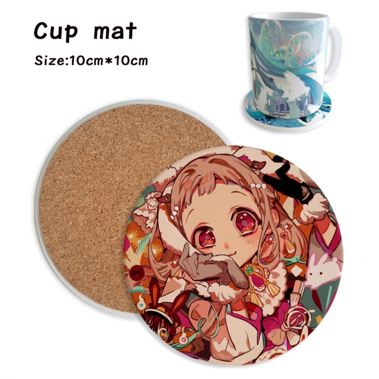 Toilet-bound Hanako-kun Anime ceramic water absorbing and heat insulating coasters price for 5 pcs